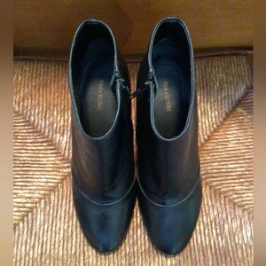 Black Leather Booties